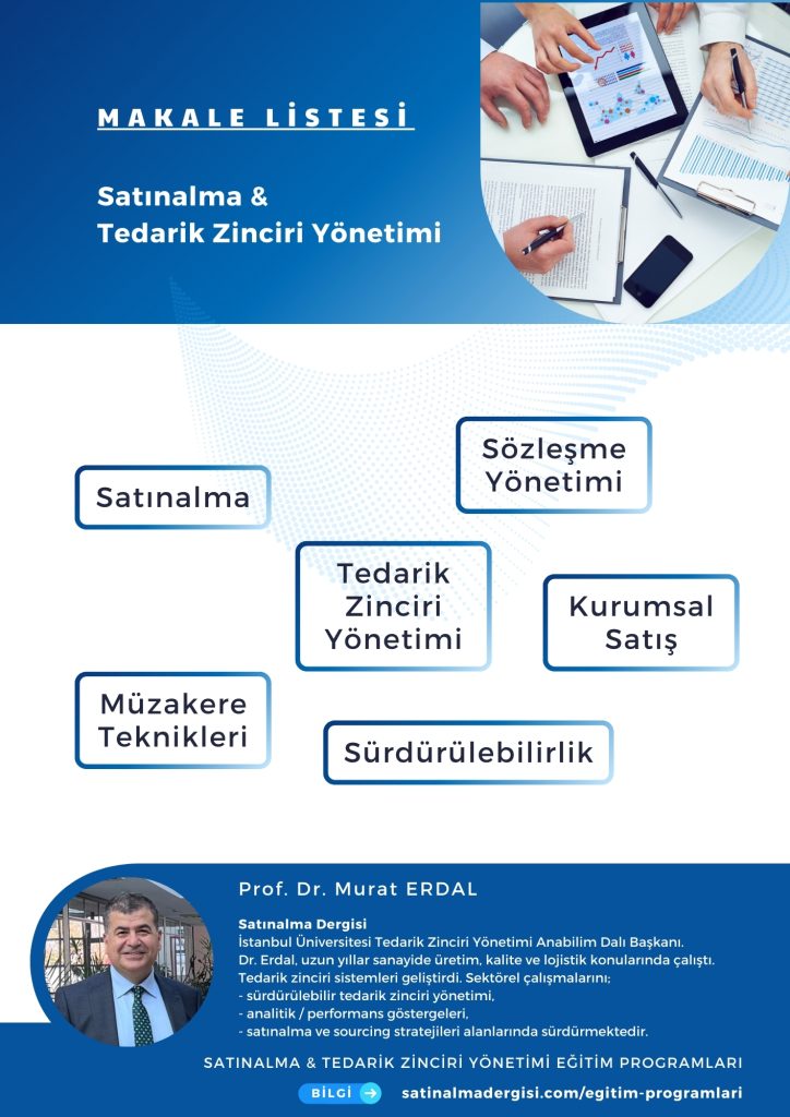 PDF Makale Listesi - Satın alma ve Tedarik Zinciri Yönetimi